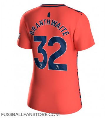 Everton Jarrad Branthwaite #32 Replik Auswärtstrikot Damen 2023-24 Kurzarm